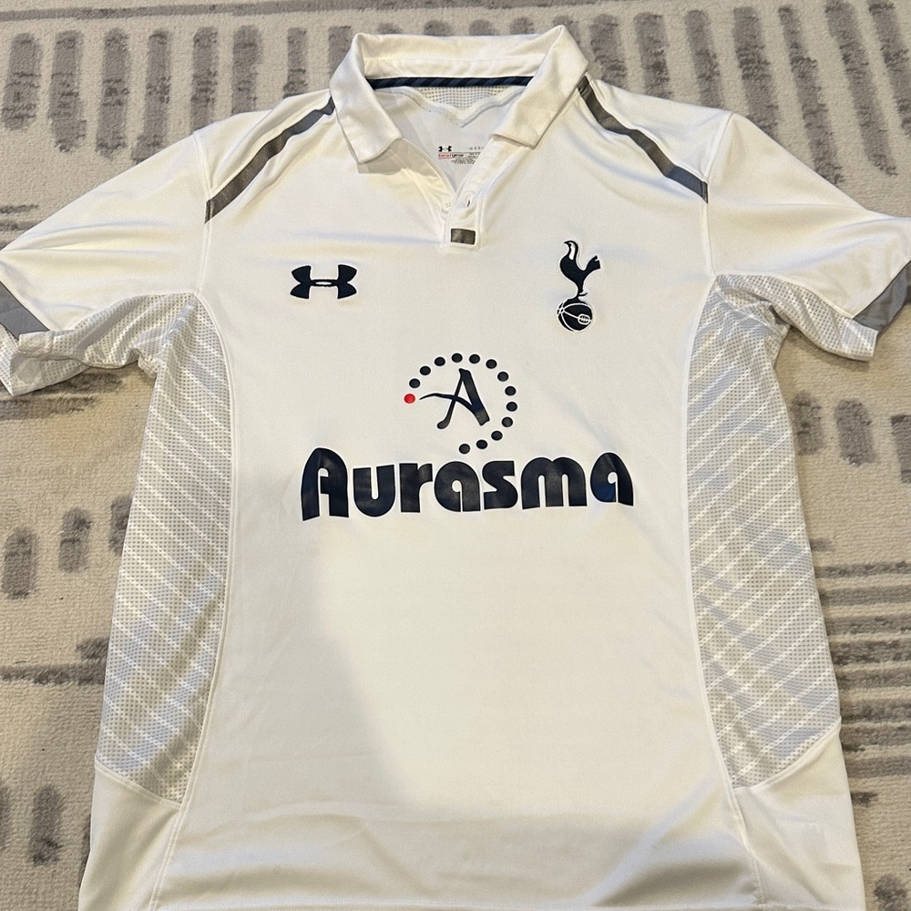 Under Armour White and Gray Men's Gareth Bale Jersey